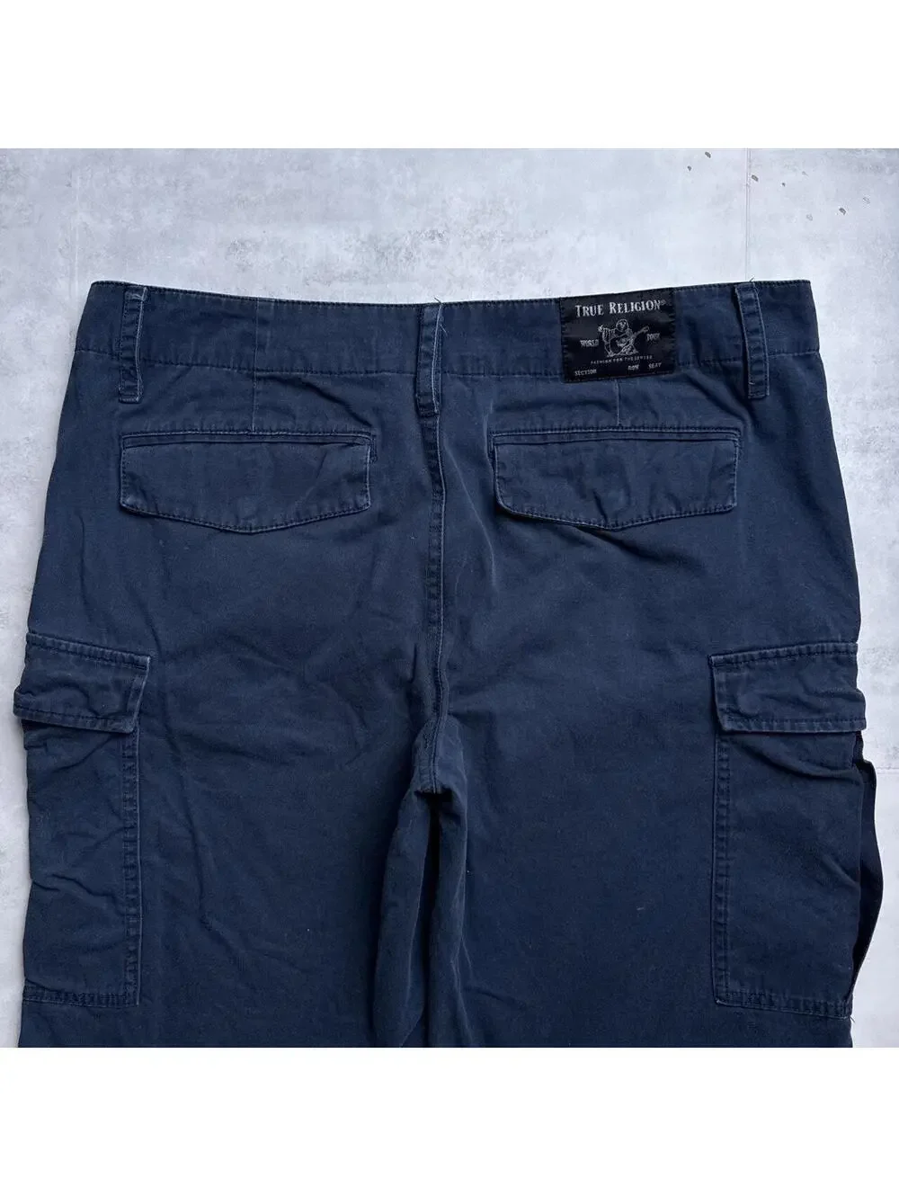 Y2K True Religion 00s Navy Cargo Shorts